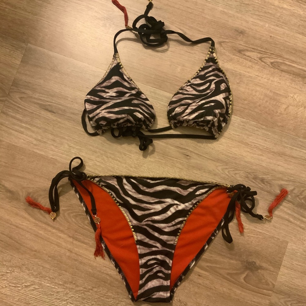 H&M animal print bikini